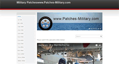 Desktop Screenshot of patches-military.com