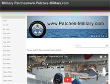 Tablet Screenshot of patches-military.com